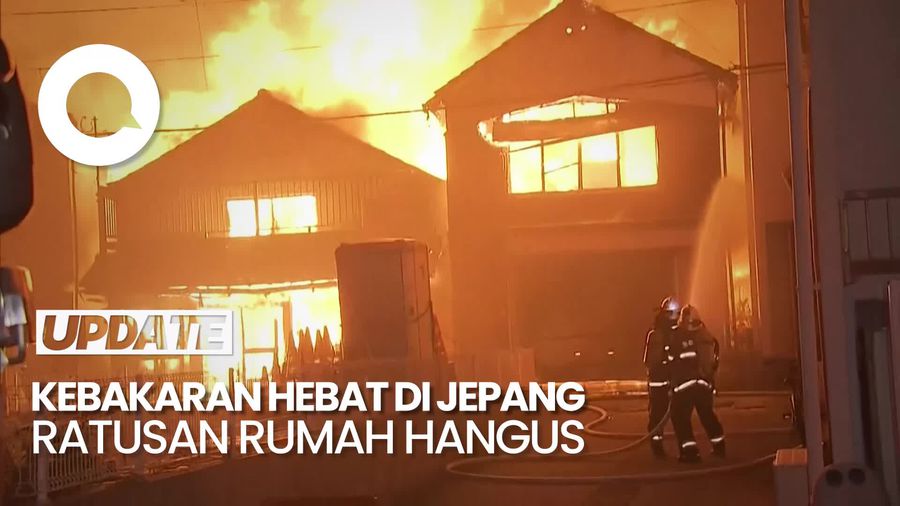 Video: Kebakaran Hebat Terjadi di Jepang, 170 Bangunan Hangus