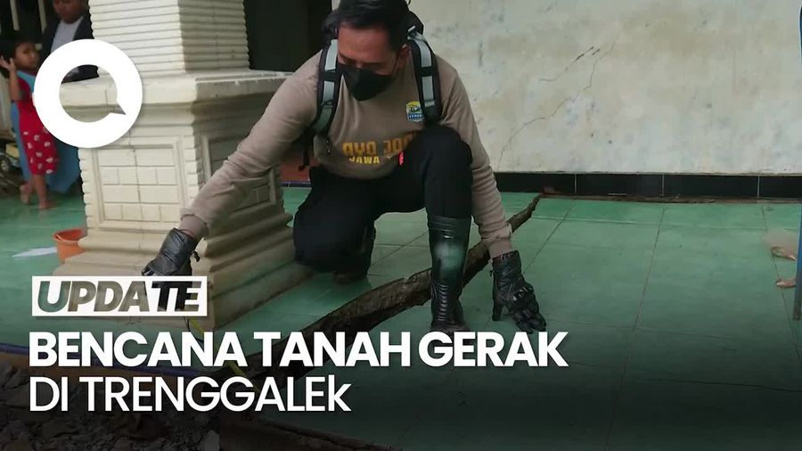 Video: Rumah Warga di Trenggalek Terancam Ambruk Imbas Tanah Gerak
