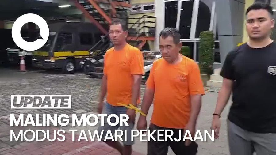 Video: Ditangkap! Ini Tampang Maling Motor Modus Tawari Pekerjaan di Gresik 