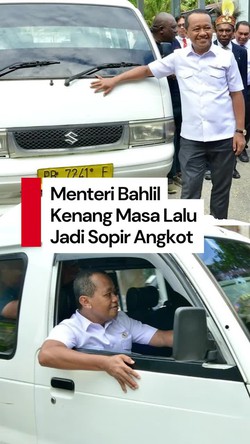 Video: Aksi Menteri Bahlil Narik Angkot di Fakfak, Kenang Masa Lalu