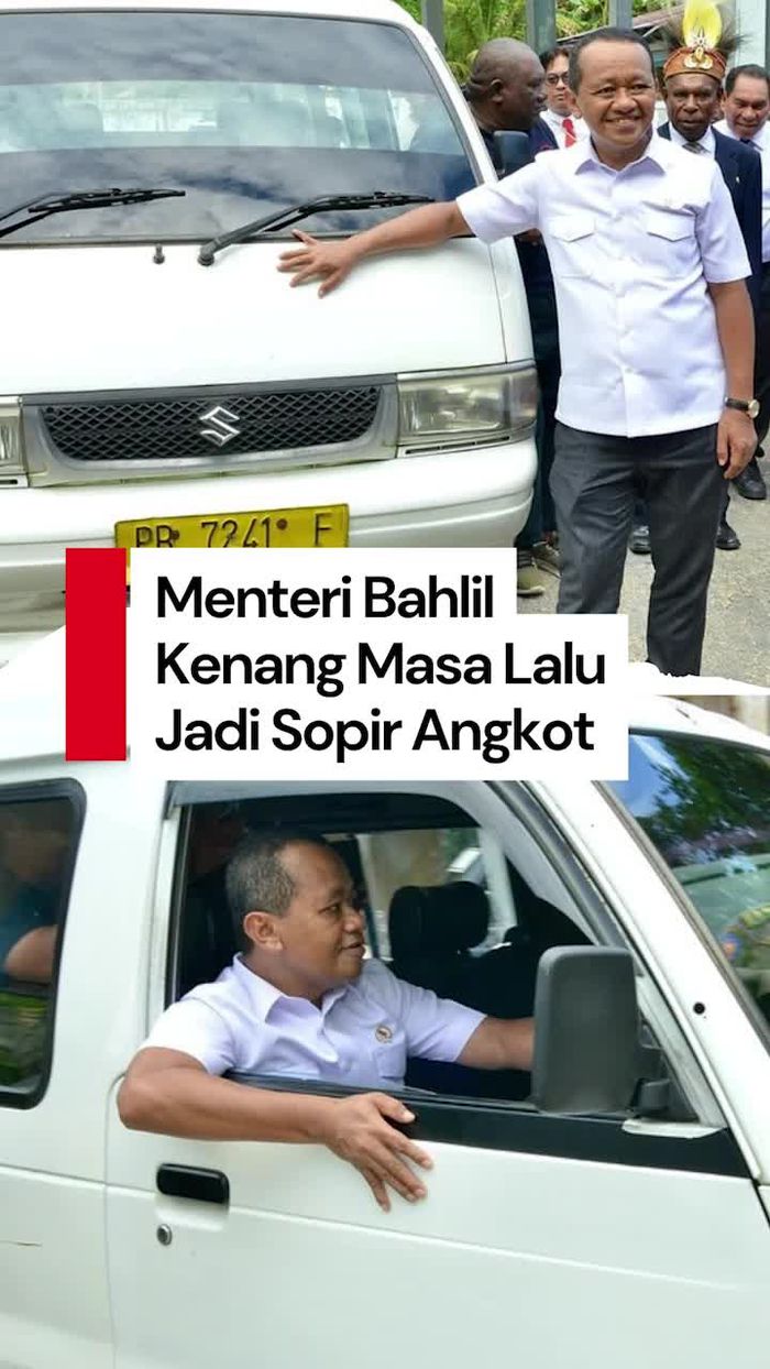 Video: Aksi Menteri Bahlil Narik Angkot di Fakfak, Kenang Masa Lalu