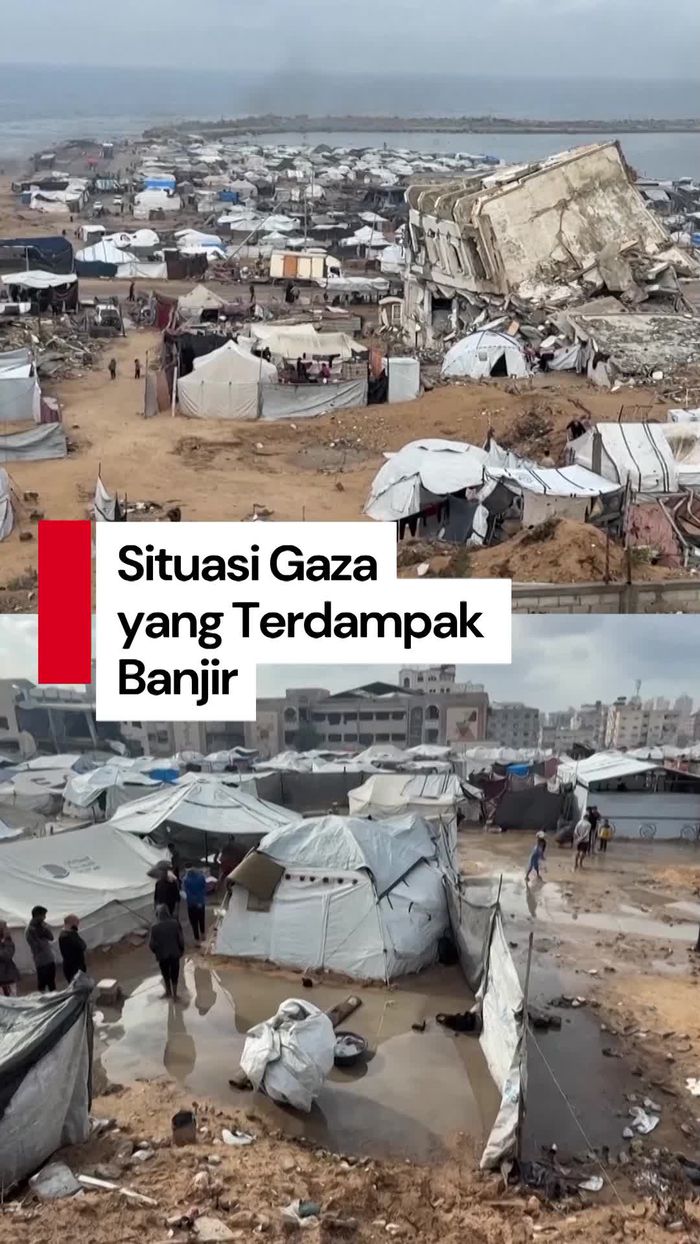 Video Krisis di Gaza Makin Buruk Imbas Banjir