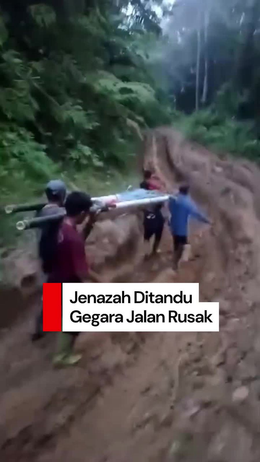 Video: Jenazah di Mamuju Ditandu 18 Km gegara Jalan Rusak-Tak Ada Jembatan