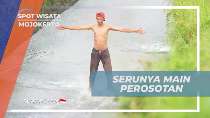 Merasakan Keseruan Main Perosotan di Desa Sudimoro, Mojokerto