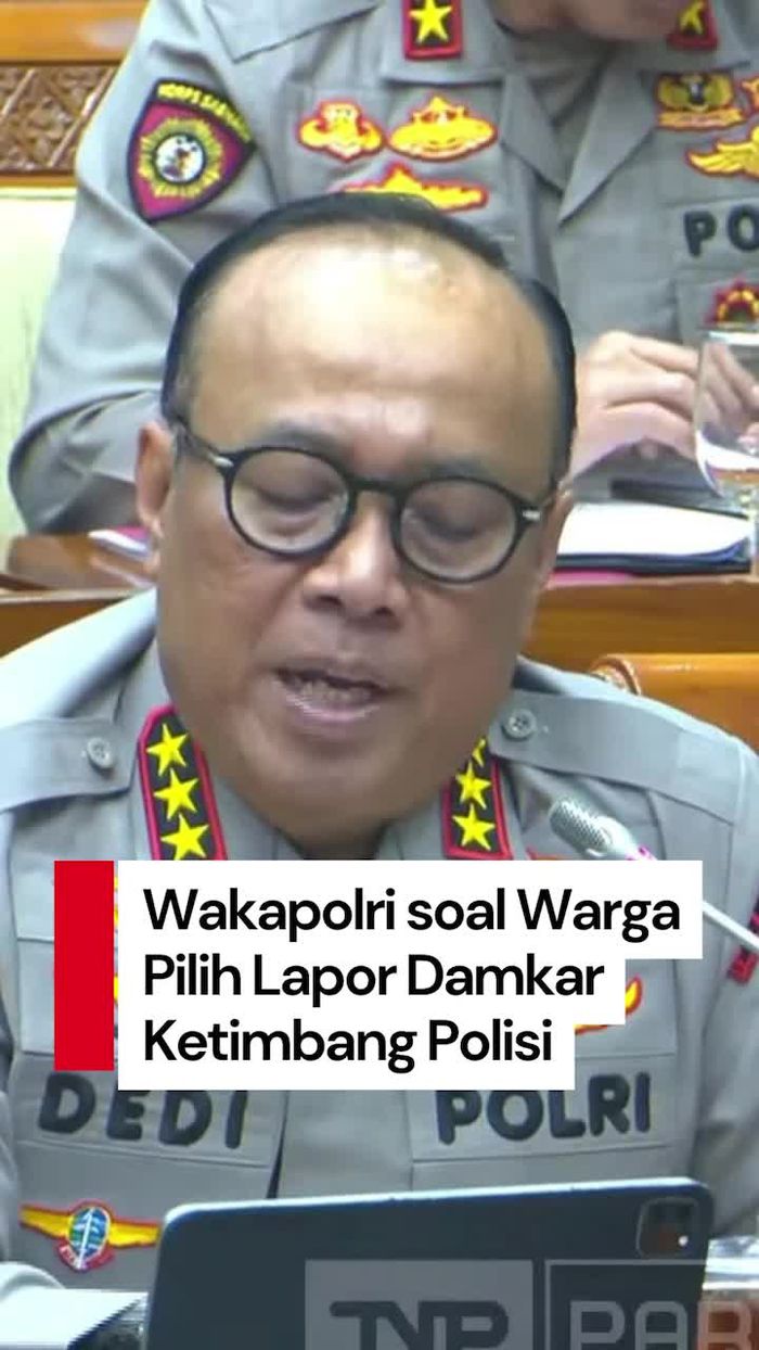 Video Wakapolri Akui Warga Pilih Lapor Damkar Karena Respons Lebih Cepat