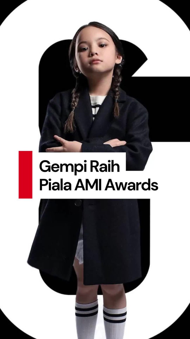 Video: Selamat! Gempi Raih Pemenang Artis Solo Anak Terbaik AMI 2025