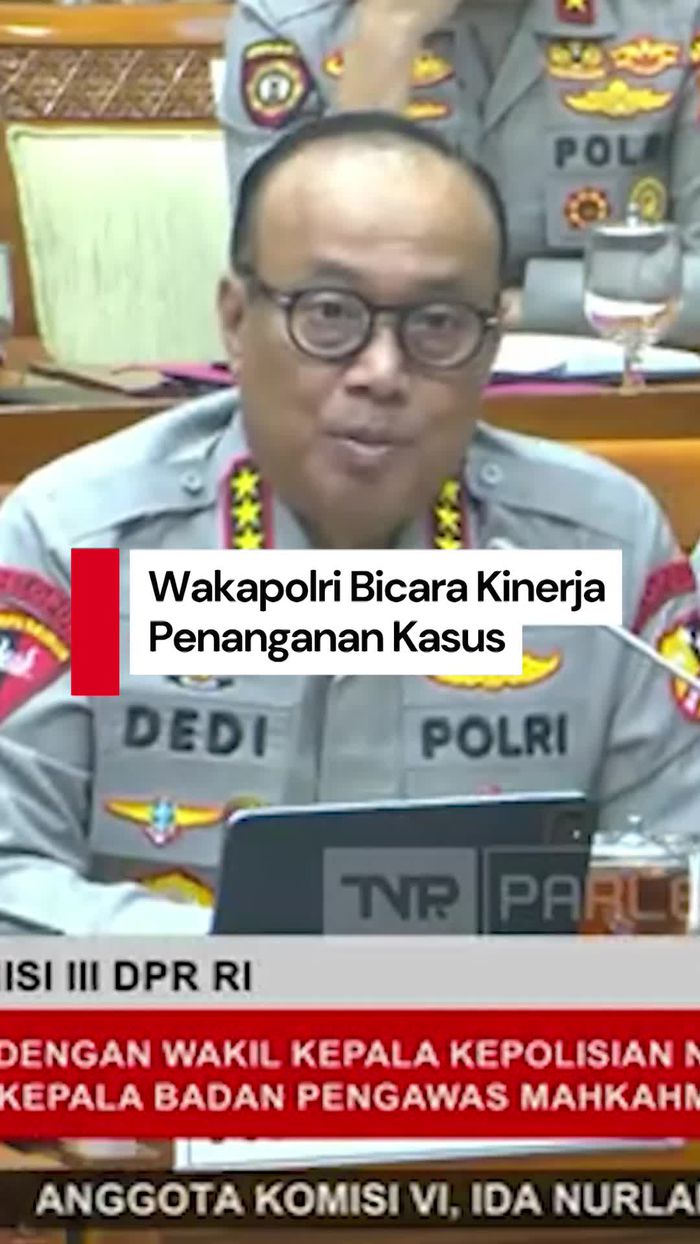 Video Wakapolri: Kinerja Penanganan Kasus Polri Sudah di Atas Standar PBB