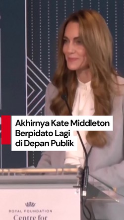 Video Isi Pidato Publik Perdana Kate Middleton Setelah 2 Tahun