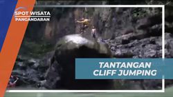 Menghadapi Tantangan Loncat dari Batu Tinggi di Pangandaran dengan Semangat