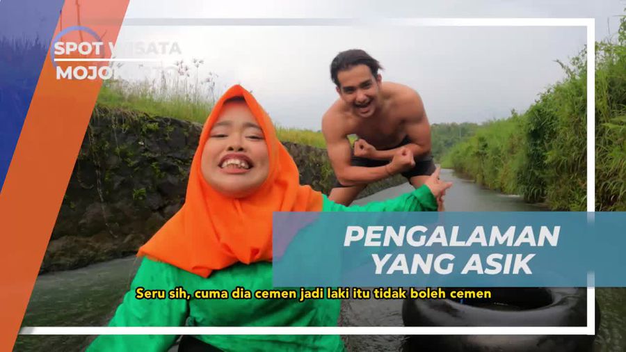 Mengalami Pengalaman Asik Meluncur di Perosotan Tengah Sawah Mojokerto