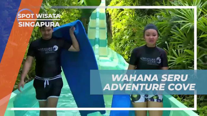 Menikmati Wahana Seru seperti Spiral Washout dan Rainbow Reef di Adventure Cove, Singapura  