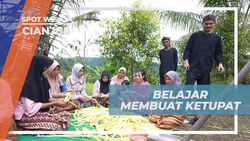 Belajar Membuat Ketupat dari Daun Kelapa yang Menantang di Cianjur  