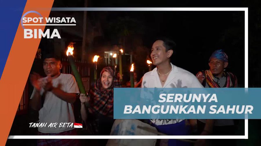 Bangunkan Sahur Seru di Desa Monggo, Bima  