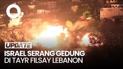 Video: Detik-Detik Israel Ledakan Gedung di Tayr Filsay Lebanon