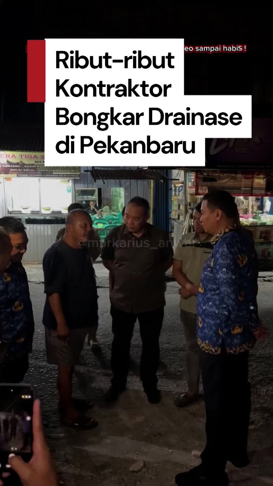 Video: Kesal Belum Dibayar Pemkot Pekanbaru, Kontraktor Bongkar Drainase