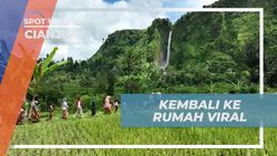 Kembali ke Rumah Viral di Cianjur Setelah Menikmati Kesenangan di Curug Citambur  