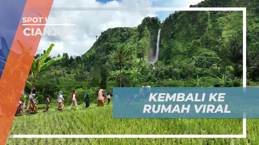 Kembali ke Rumah Viral di Cianjur Setelah Menikmati Kesenangan di Curug Citambur  
