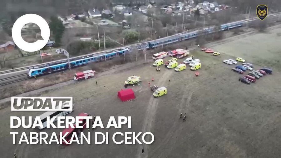 Video: Tabrakan Dua Kereta di Ceko, Puluhan Orang Luka-luka
