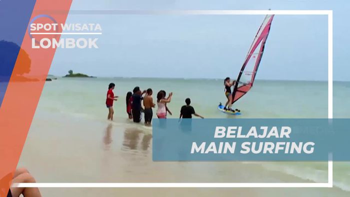 Mencoba Seru dan Menantang Melakukan Surfing di Pantai Gili Nanggu, Lombok  