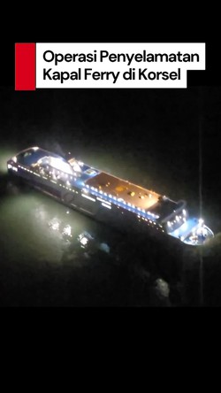Video: Kapal Ferry Pulau Jeju-Mokpo Kandas, 219 Orang Dievakuasi