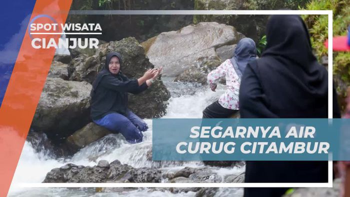 Merasakan Segarnya Air Curug Citambur di Cianjur yang Menyejukkan Tubuh dan Pikiran  