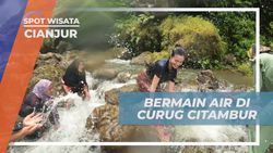 Bermain Air di Curug Citambur, Cianjur dalam Momen Seru Bersama Selebriti dan Warga  