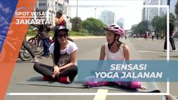 Merasakan Yoga Jalanan di Tengah Jalan Kota Jakarta  