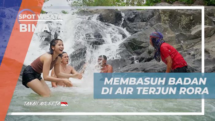 Basuh Badan di Air Terjun Rora dan Rasakan Kesegarannya di Bima  