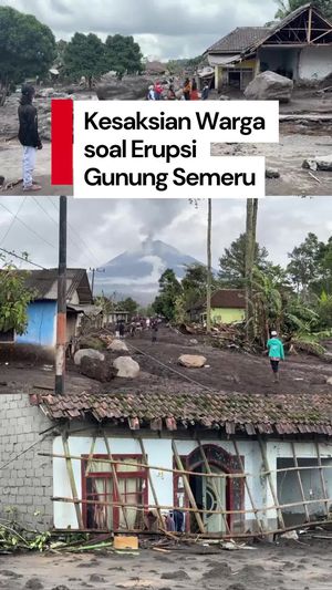 Video: Kesaksian Warga yang Rumahnya Ikut Terdampak Erupsi Gunung Semeru