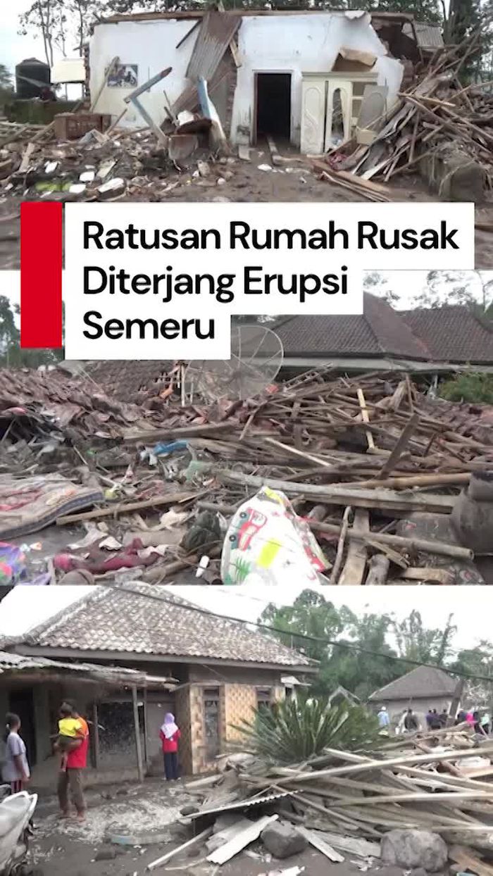 Video: Kondisi Ratusan Rumah di Lumajang Rusak Akibat Erupsi Gunung Semeru