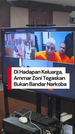 Video Ammar Zoni Tegaskan Dirinya Bukan Bandar Narkoba