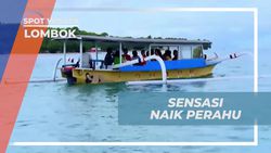 Mengalami Sensasi Naik Perahu dan Menikmati Pemandangan Laut Lepas di Gili Nanggu, Lombok  
