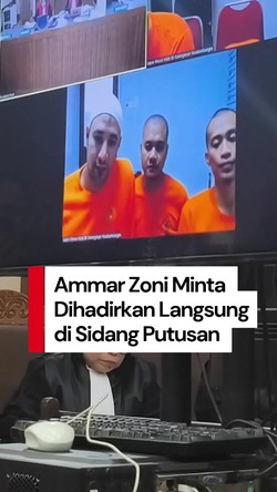 Video: Permintaan Ammar Zoni Hadir Langsung di Sidang Putusan