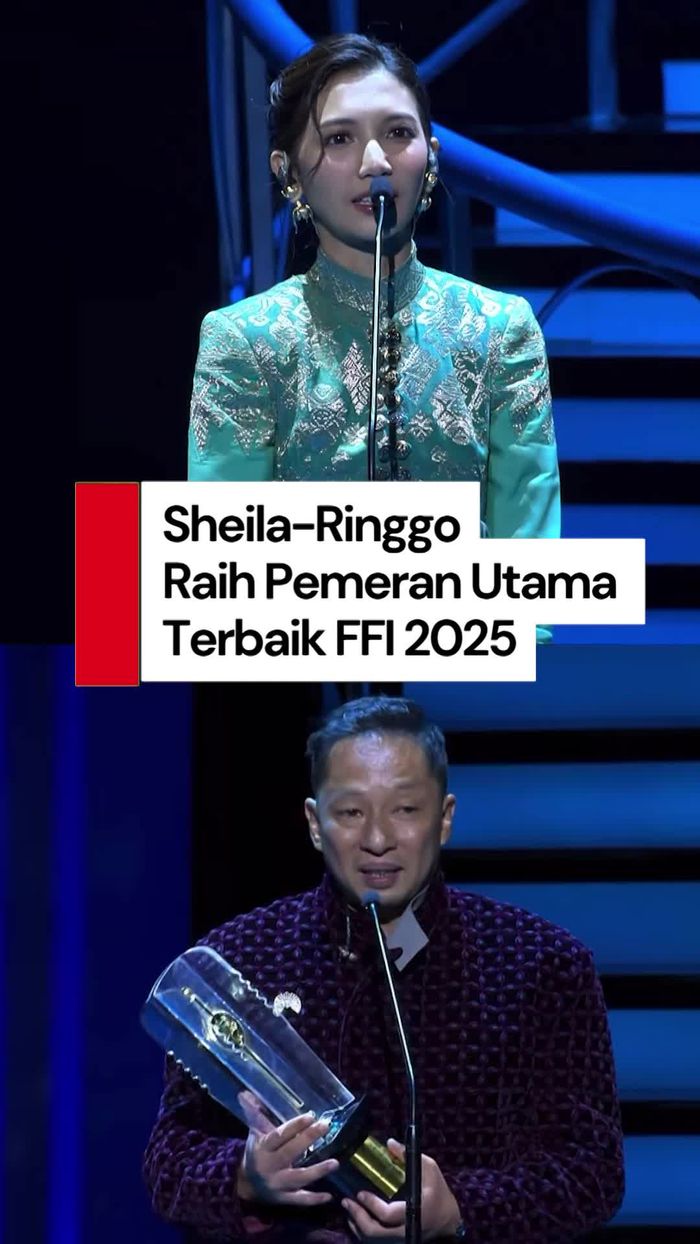 Video: Ringgo-Sheila Dara Jadi Pemeran Utama Pria & Perempuan Terbaik FFI 2025