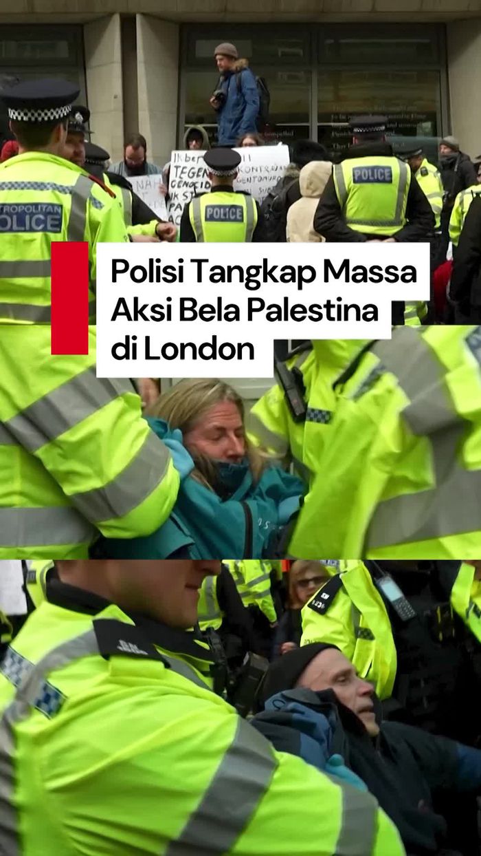 Video: Aksi Bela Palestina Berujung Penangkapan Massal di London 