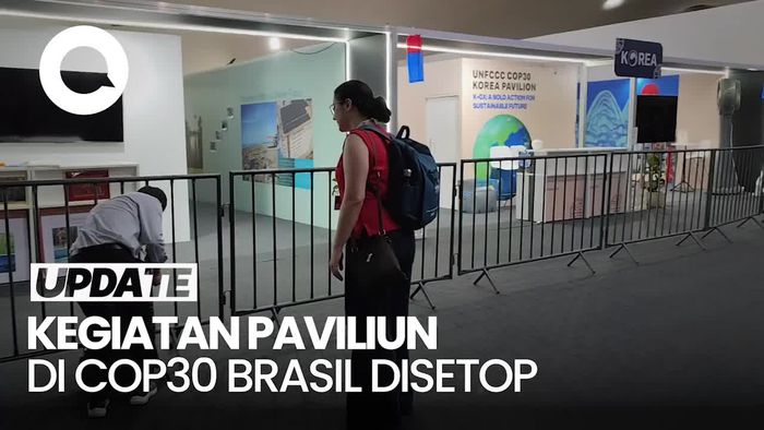 Video Semua Aktivitas Paviliun di COP30 Brasil Dihentikan Imbas Kebakaran