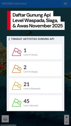 Video: Daftar Level Gunung Api di Atas Normal Selain Semeru