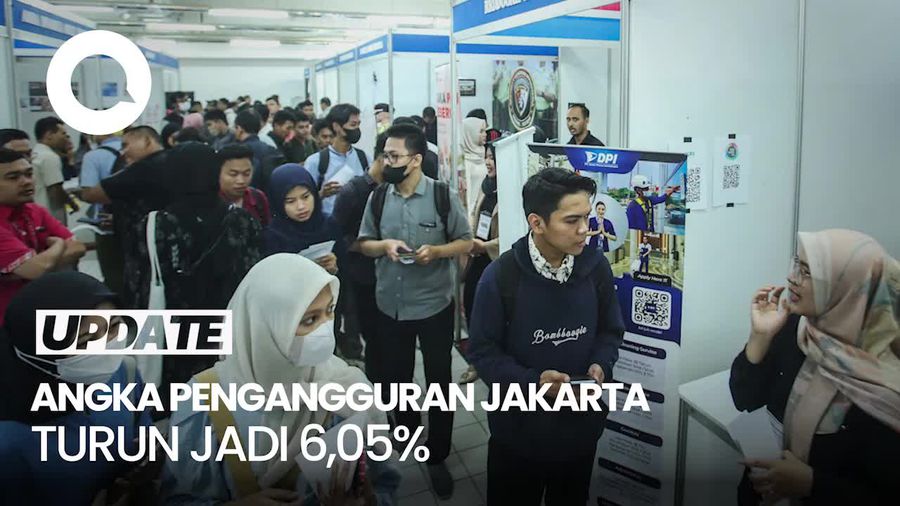 Video: Angka Pengangguran di Jakarta Terus Turun, Kini Sentuh  6,05%