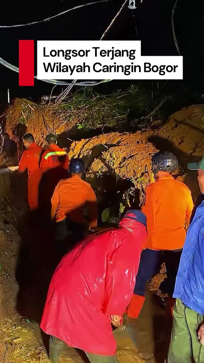 Video: Longsor Terjang Caringin Bogor, 3 Rumah Rusak-Akses Jalan Tertutup