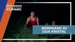 Berenang di Goa Kristal dan Menyelami Keindahan Bongkahan Kristal di Kupang  