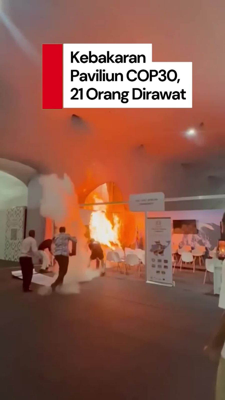 Video: 21 Orang Dirawat Imbas Kebakaran Paviliun COP30 Brasil