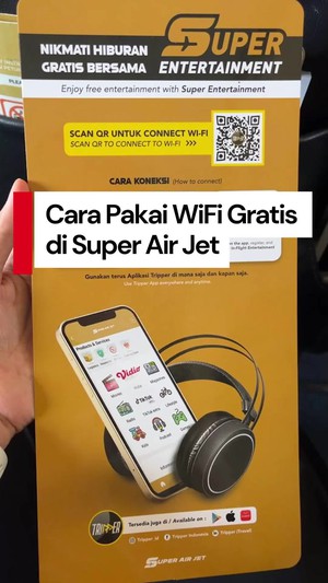 Video: Cara Pakai WiFi di Pesawat Super Air Jet, Bisa Buat Nonton Film!