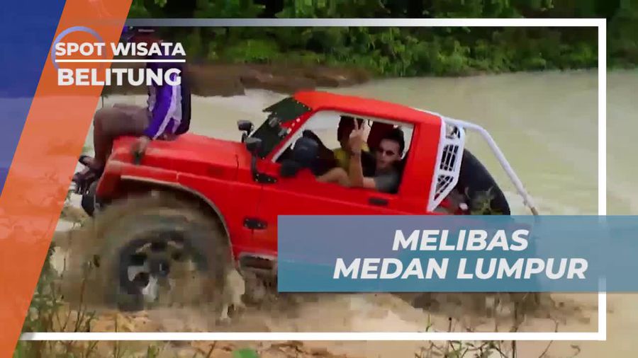 Nikmati Sensasi Melibas Medan Lumpur saat Offroad di Belitung