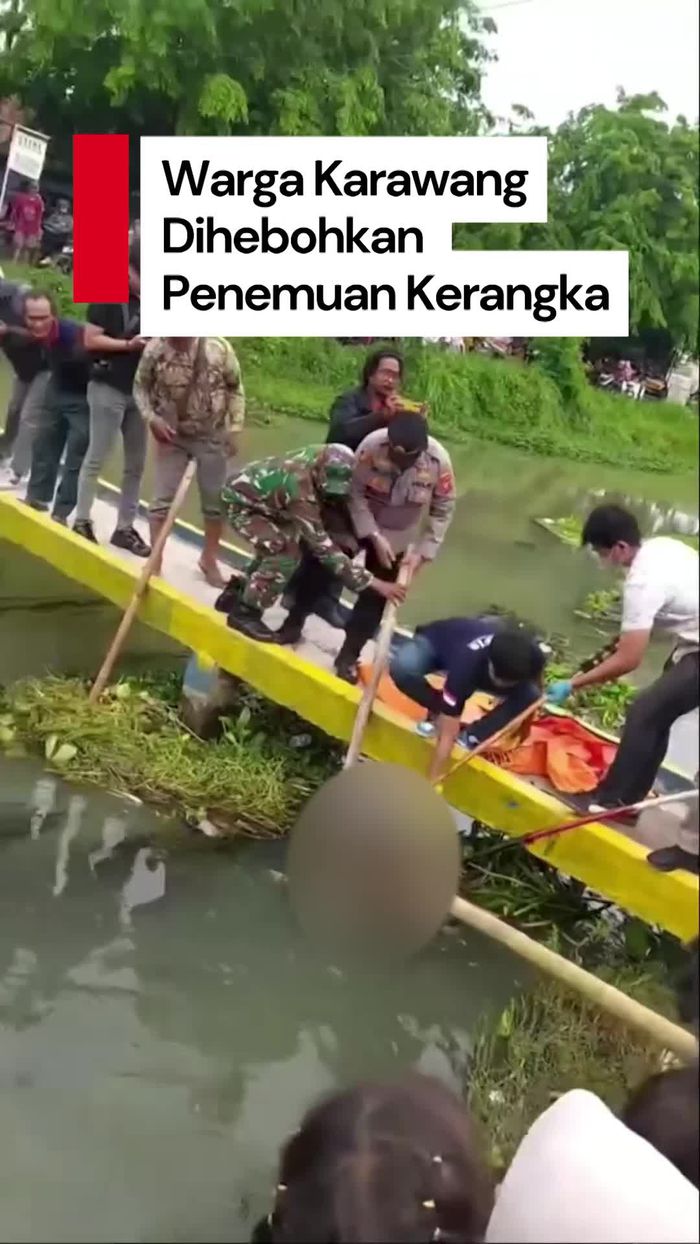 Video: Heboh Penemuan Kerangka Manusia di Saluran Irigasi Karawang