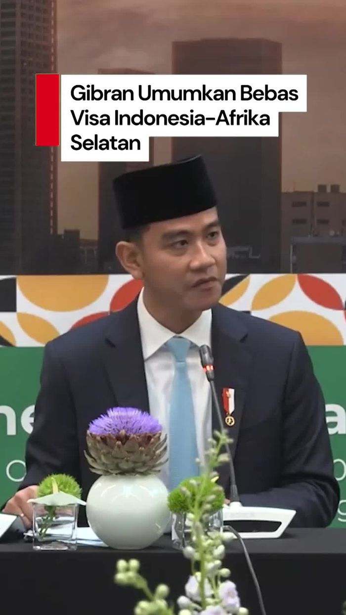 Video: Gibran Umumkan Indonesia-Afrika Selatan Bebas Visa