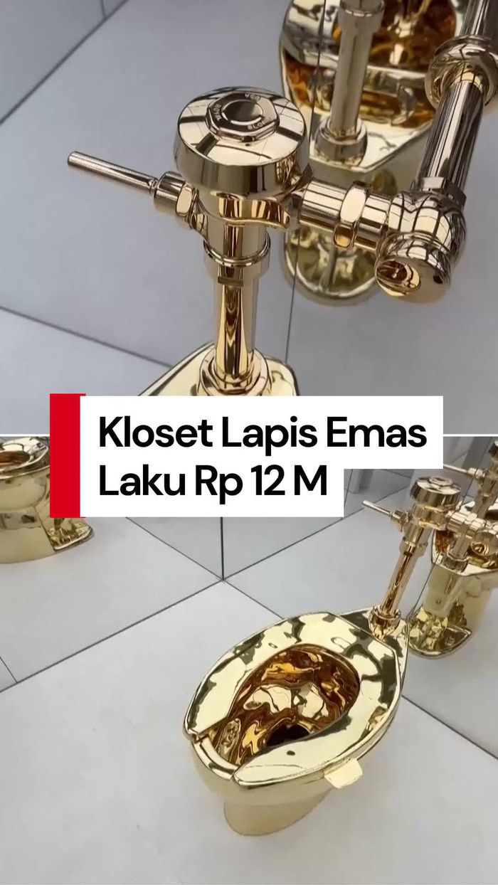 Video: Edan! Kloset Lapis Emas Ini Laku Rp 202 M di Pelelangan