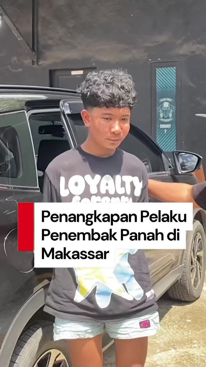  Video: Polisi Tangkap Pelaku Penembak Panah Terkena Dada Pemuda di Makassar