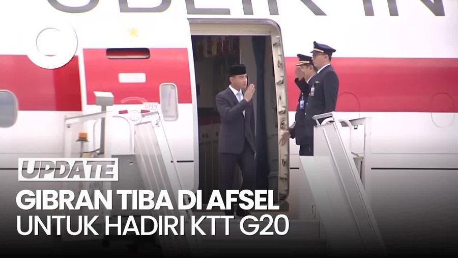 Video: Gibran Tiba di Afsel untuk Hadiri KTT G20, Disambut Tarian Pantsula