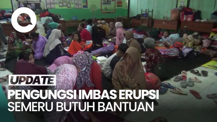 Video: Ribuan Pengungsi Erupsi Gunung Semeru Butuh Bantuan