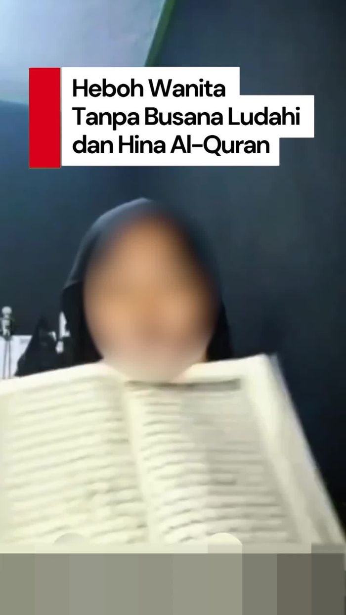 Video: Heboh Wanita Tanpa Busana Ludahi dan Hina Al-Quran, Polisi Selidiki